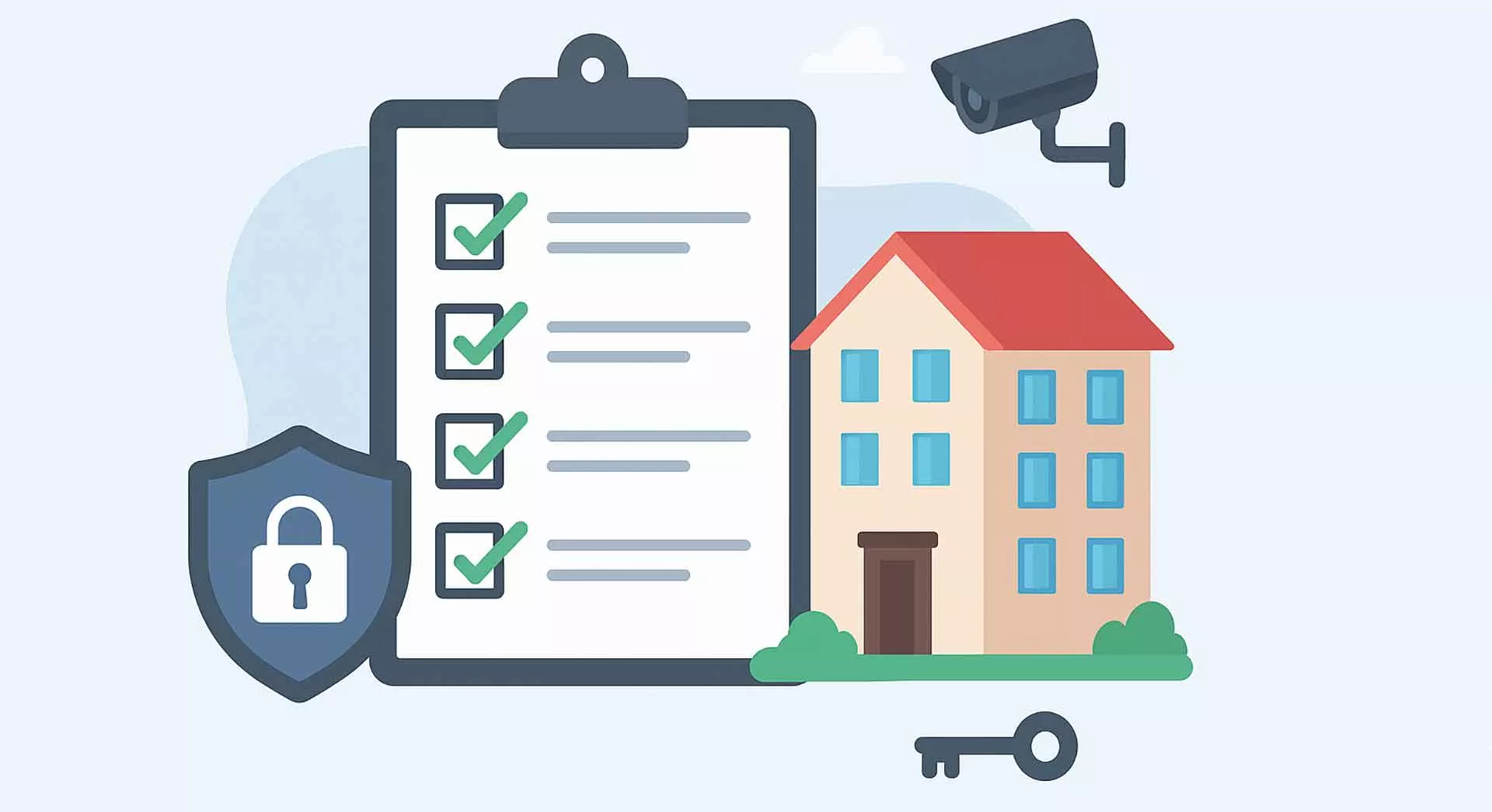 چک‌لیست امنیتی برای ساختمان‌های مسکونی